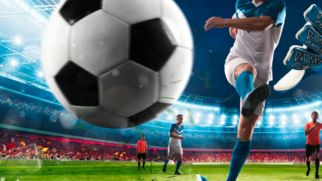 Tampilan pertandingan olahraga langsung di perangkat mobile